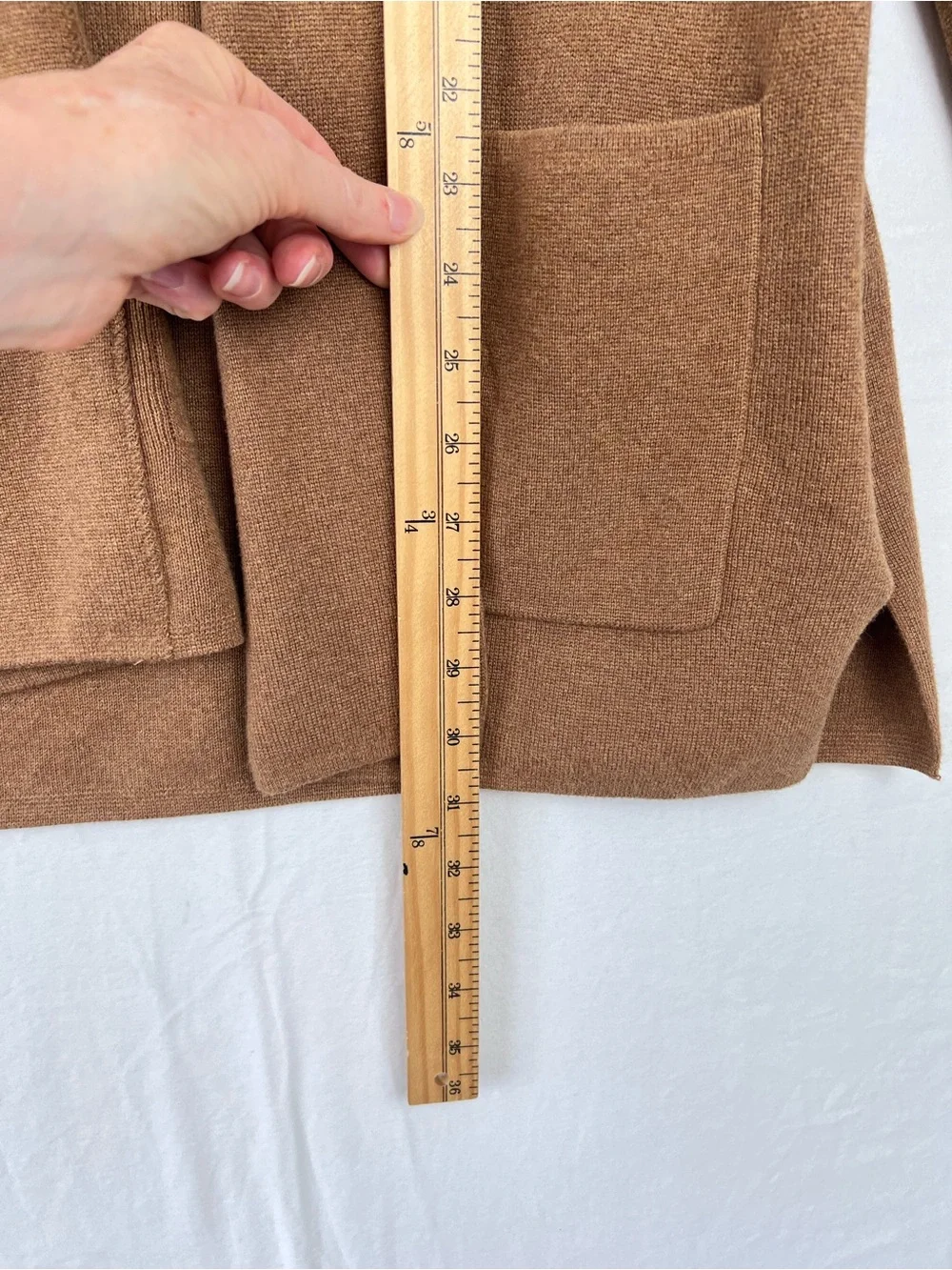 J. CREW CHELSEA SWEATER BLAZER CARDIGAN M HEATHER CAMEL BA866 Classic Academia